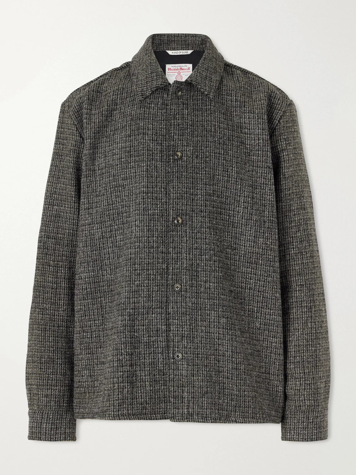 Cullu Checked Brushed Wool-Tweed Overshirt - 1