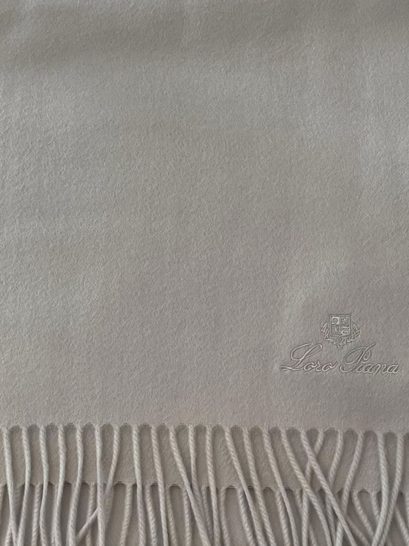 Loro Piana fringed extra-large scarf outlook
