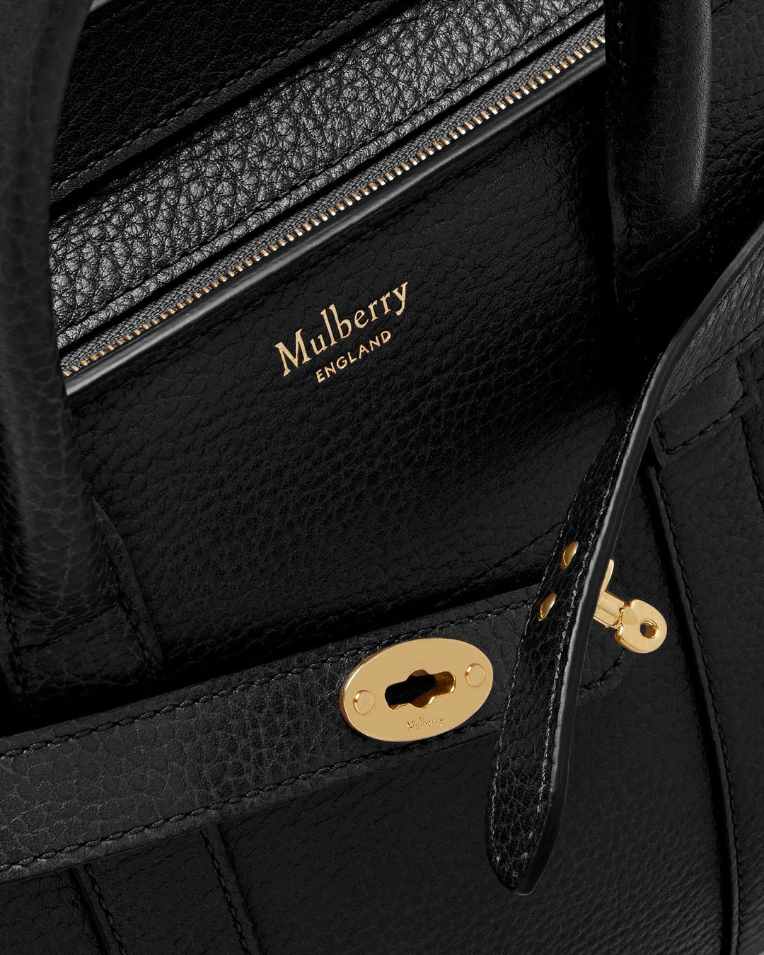 Mini Zipped Bayswater Black Small Classic Grain - 5