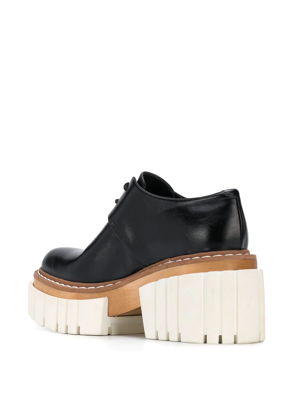 Emilie lace-up platform shoes - 3