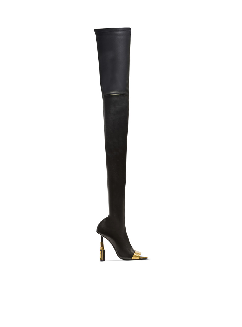 립스틱 lambskin thigh 부츠 1