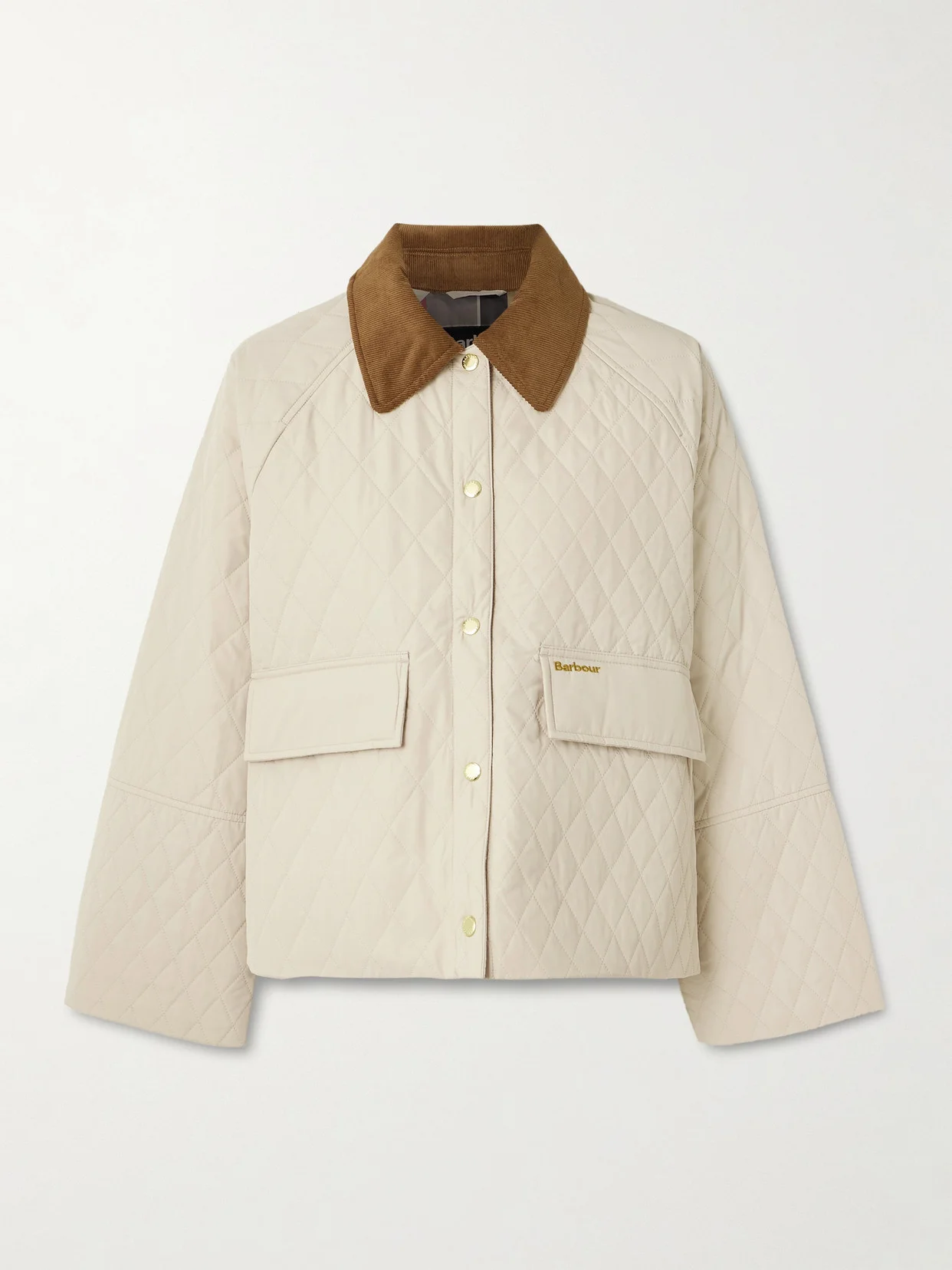 Kirby Cotton Corduroy-trimmed Quilted Shell Jacket - 1