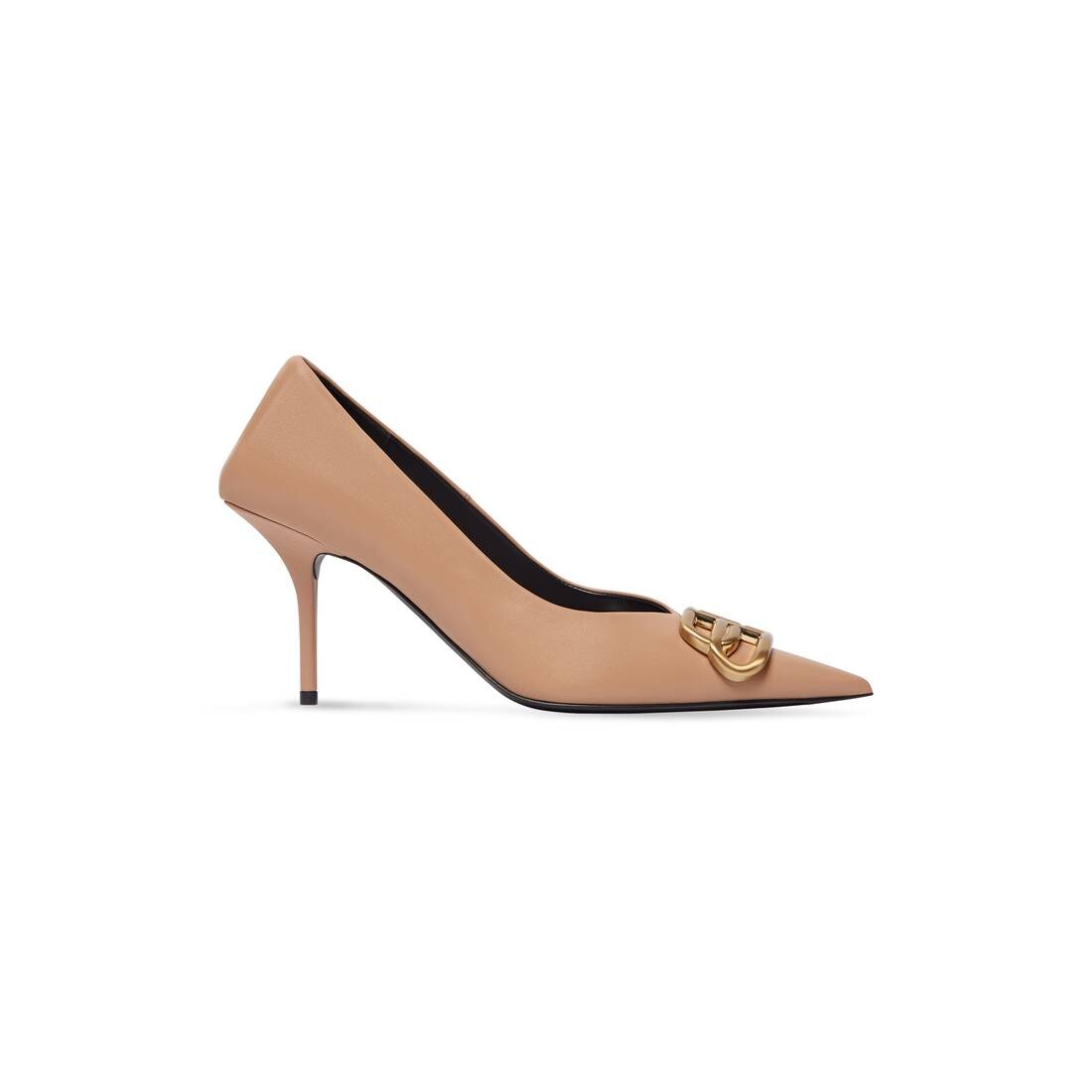 Women's Square Knife Bb 80mm Pump  in Beige - 1