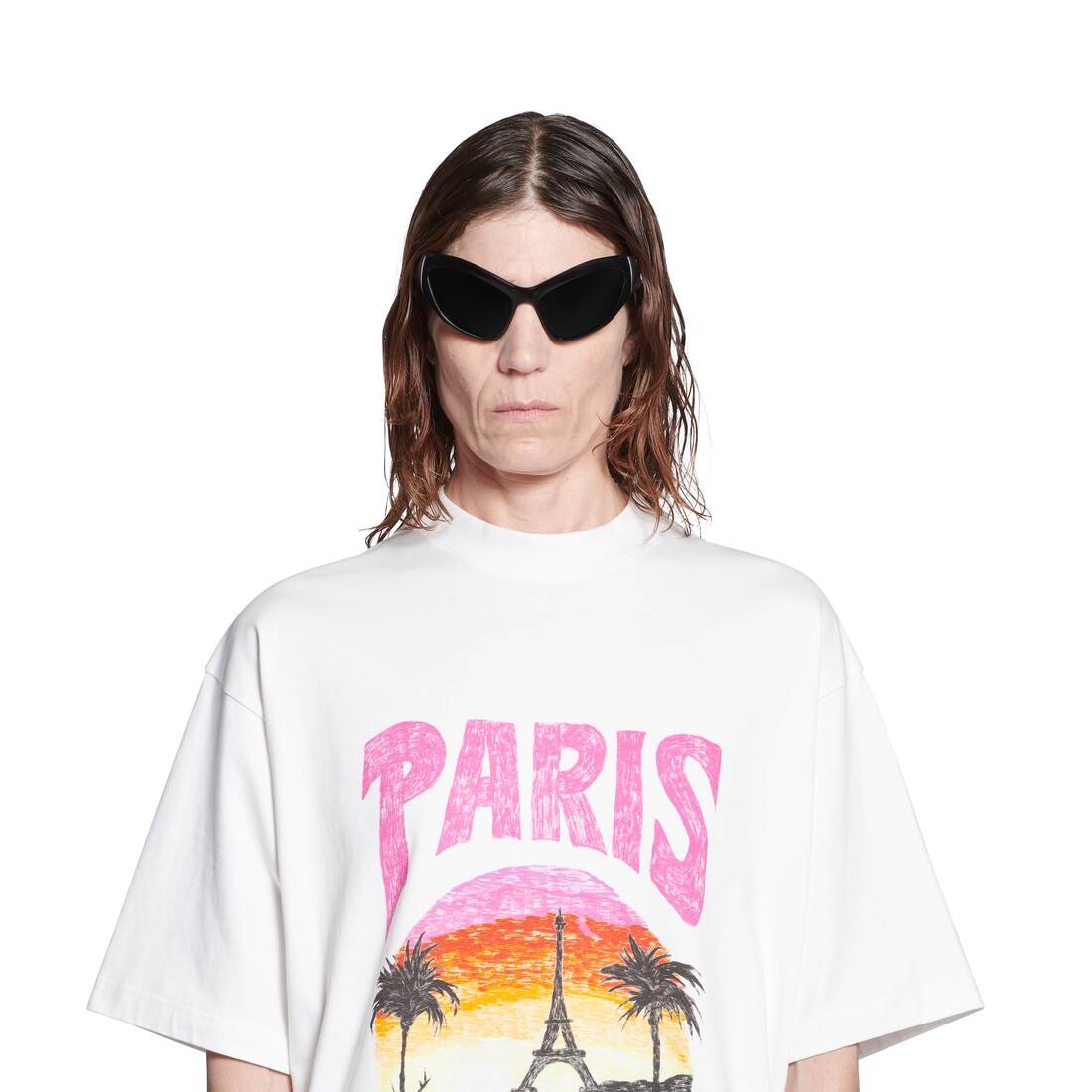 Paris Tropical T-shirt Medium Fit in White - 5