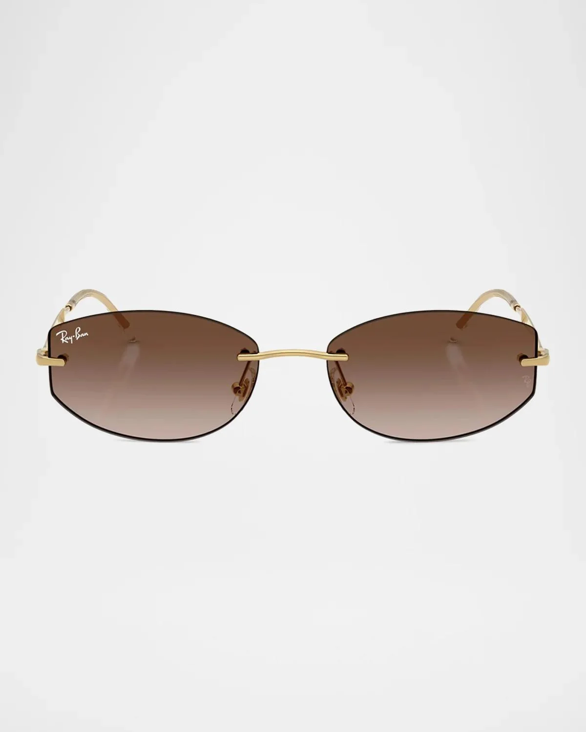 RB3792 55MM Rimless Oval Sunglasses - 1