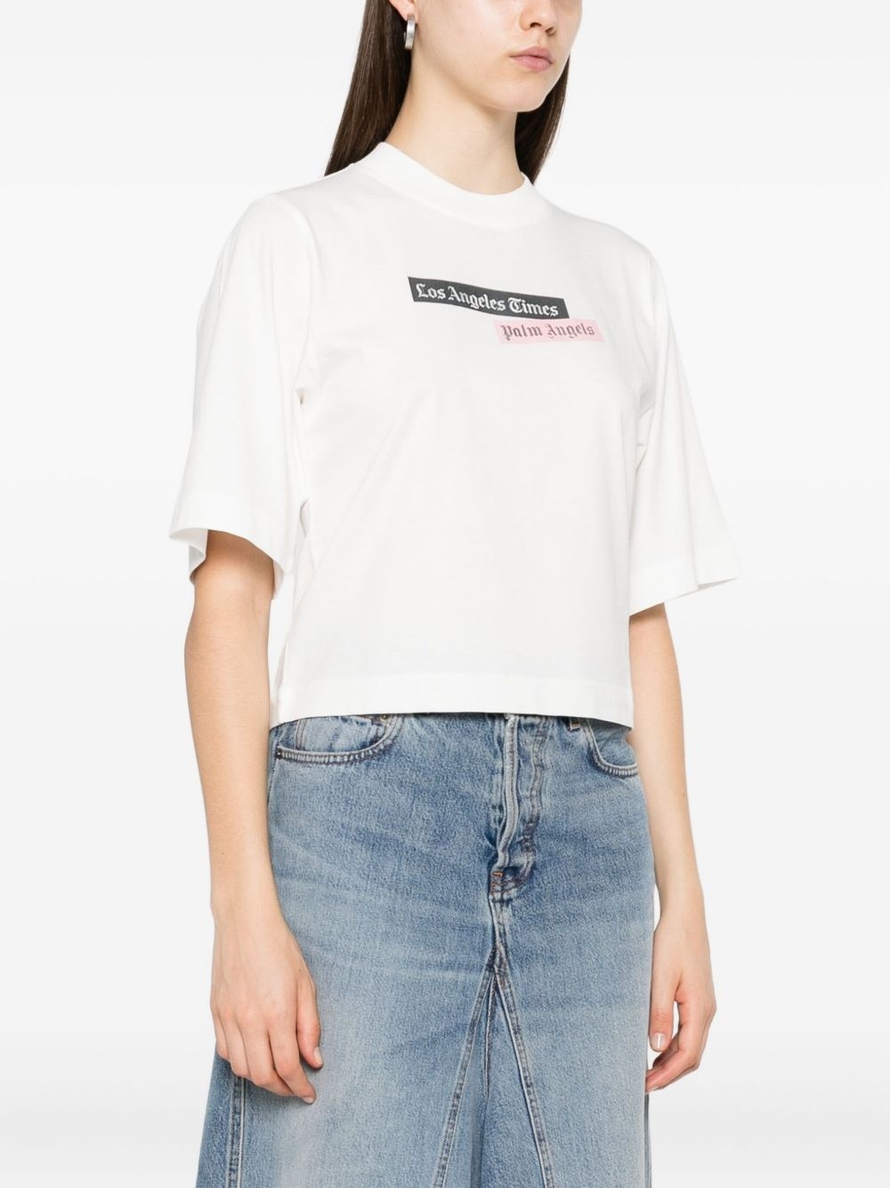logo-print T-shirt - 3