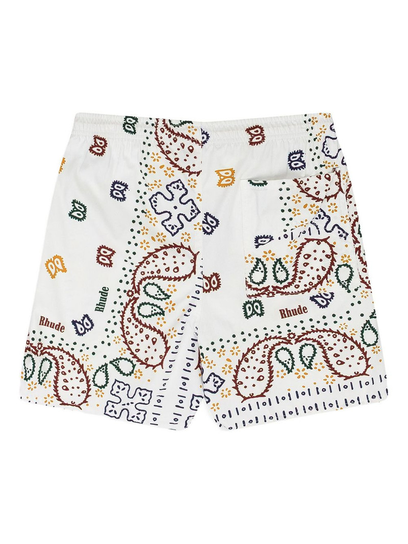 Rhude logo swim trunks outlook