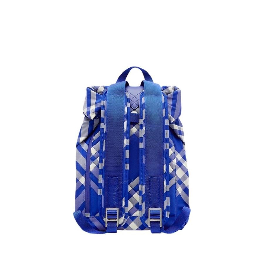 Burberry Check Pattern Roll Backpack - 2