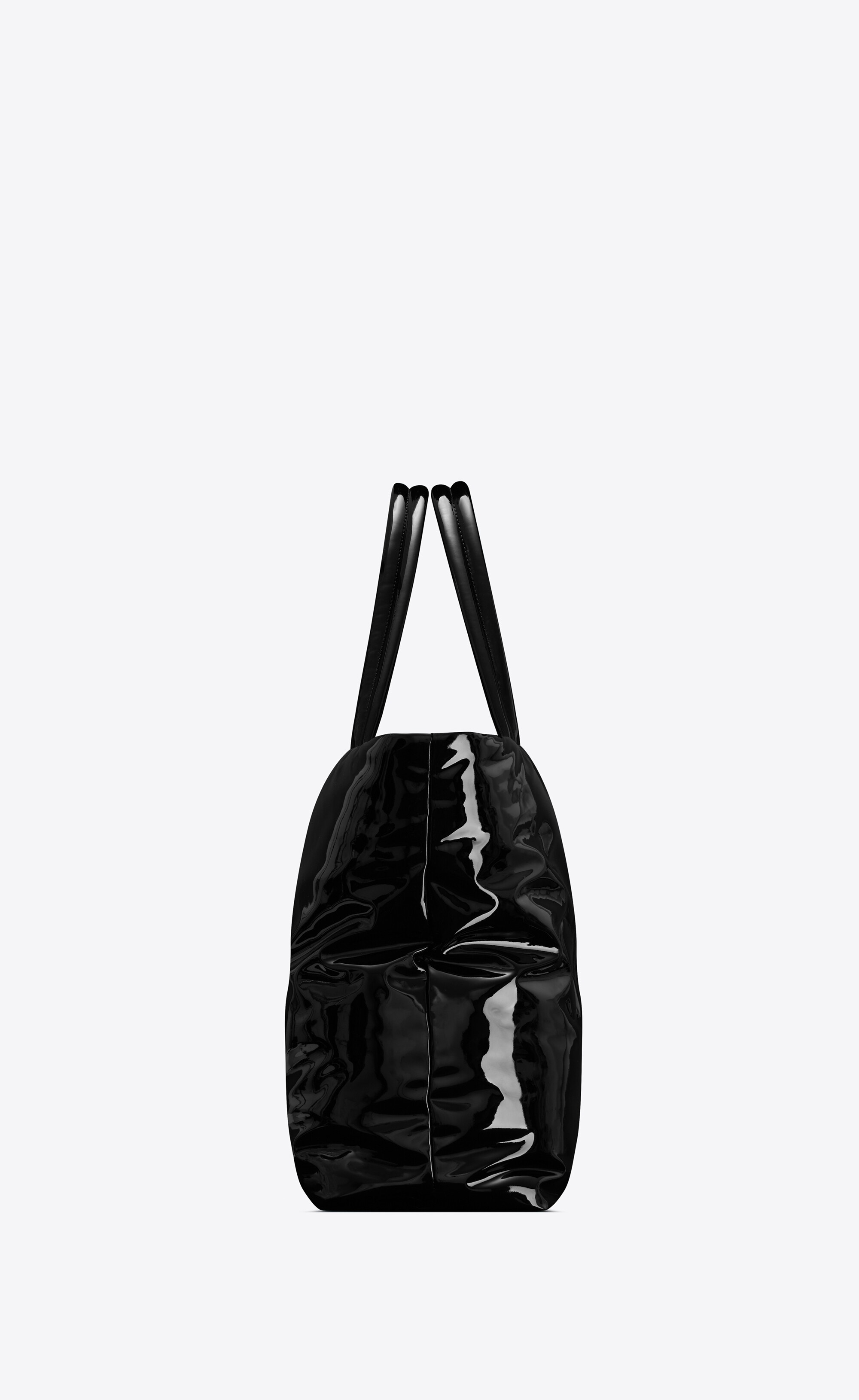 saint laurent maxi tote in patent canvas - 3