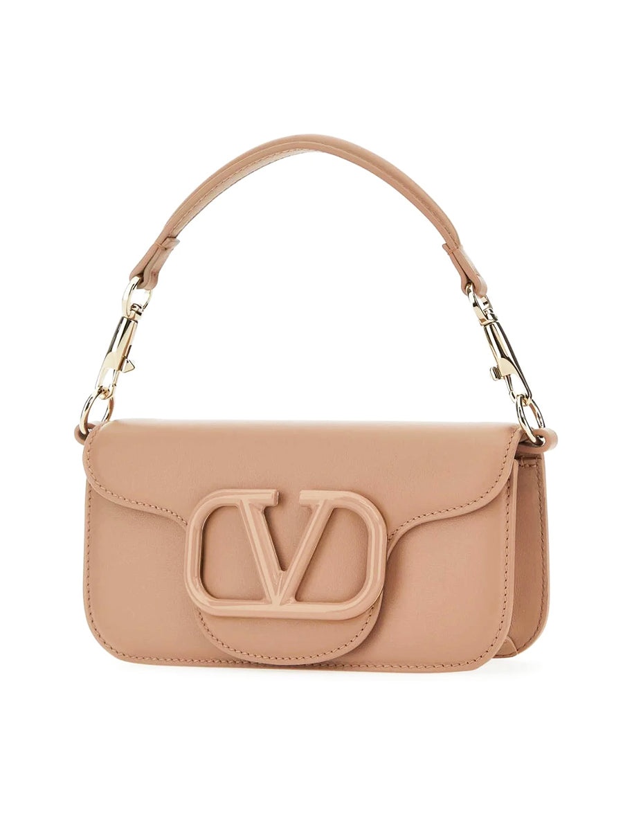 Small Loco Calfskin Shoulder Bag in Rose Canelle - 2