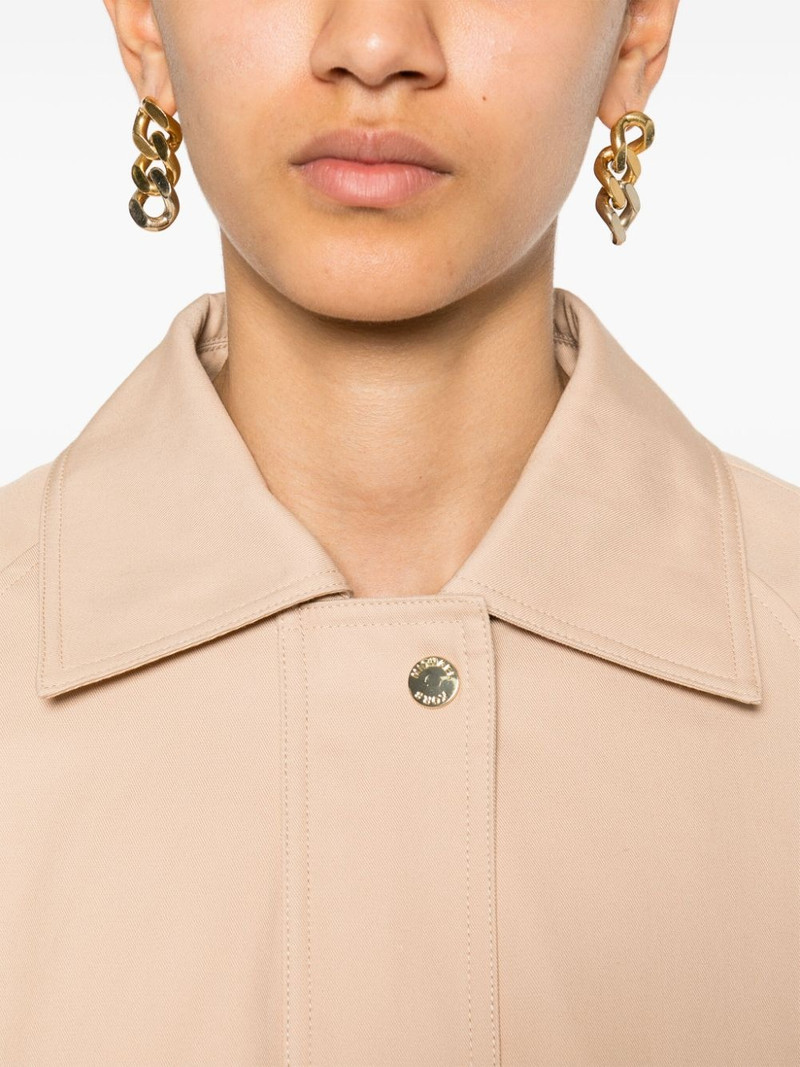 twill midi trench coat 5