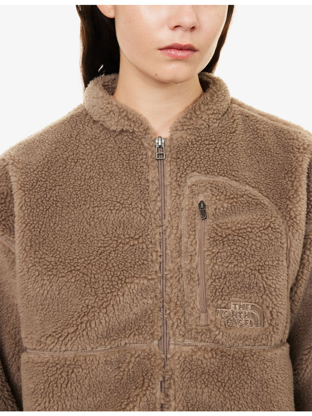 Ex Pile Logo-Embroidered Fleece Jacket - 5