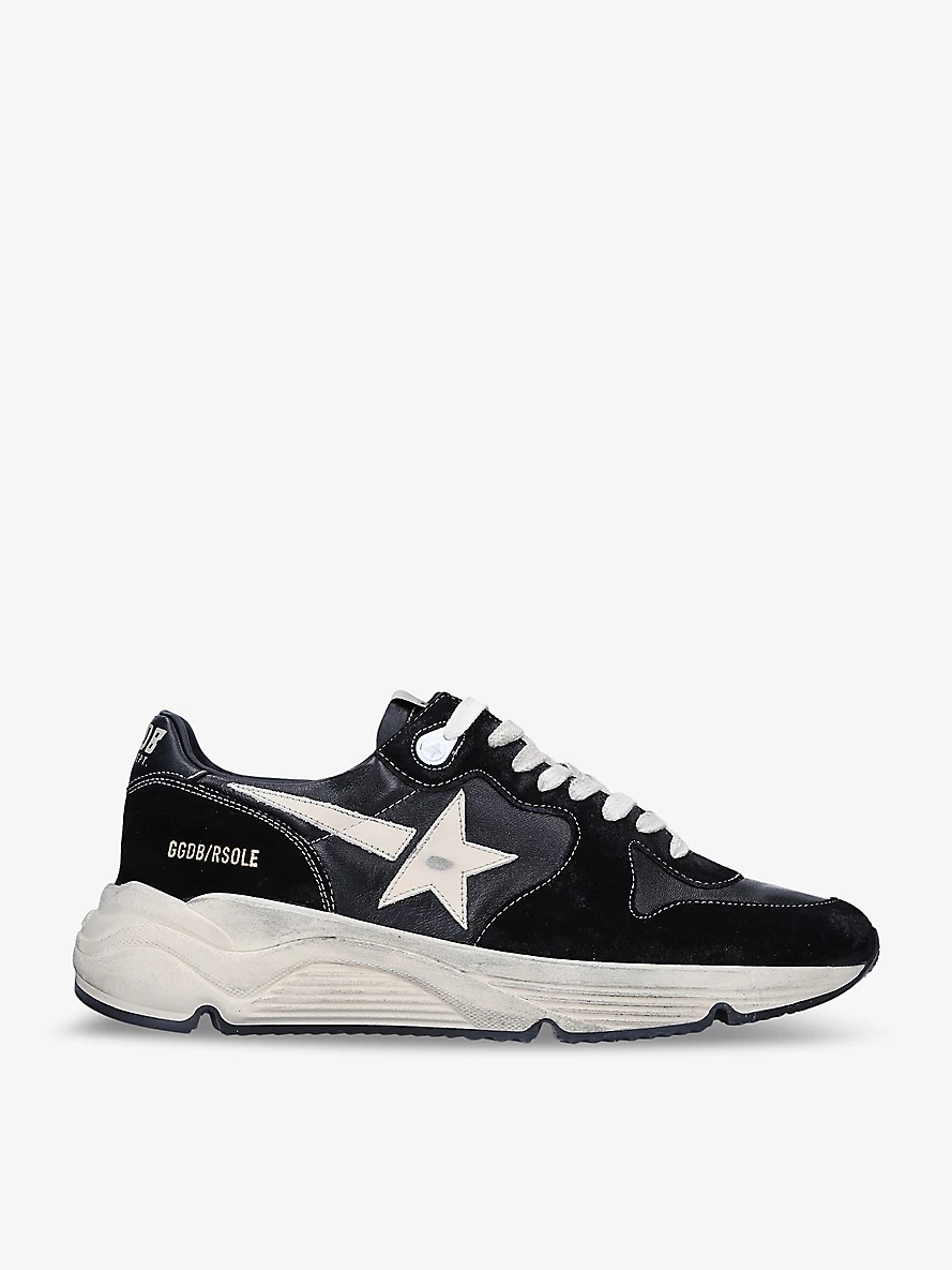 Pure Star star-embroidered suede low-top trainers - 1