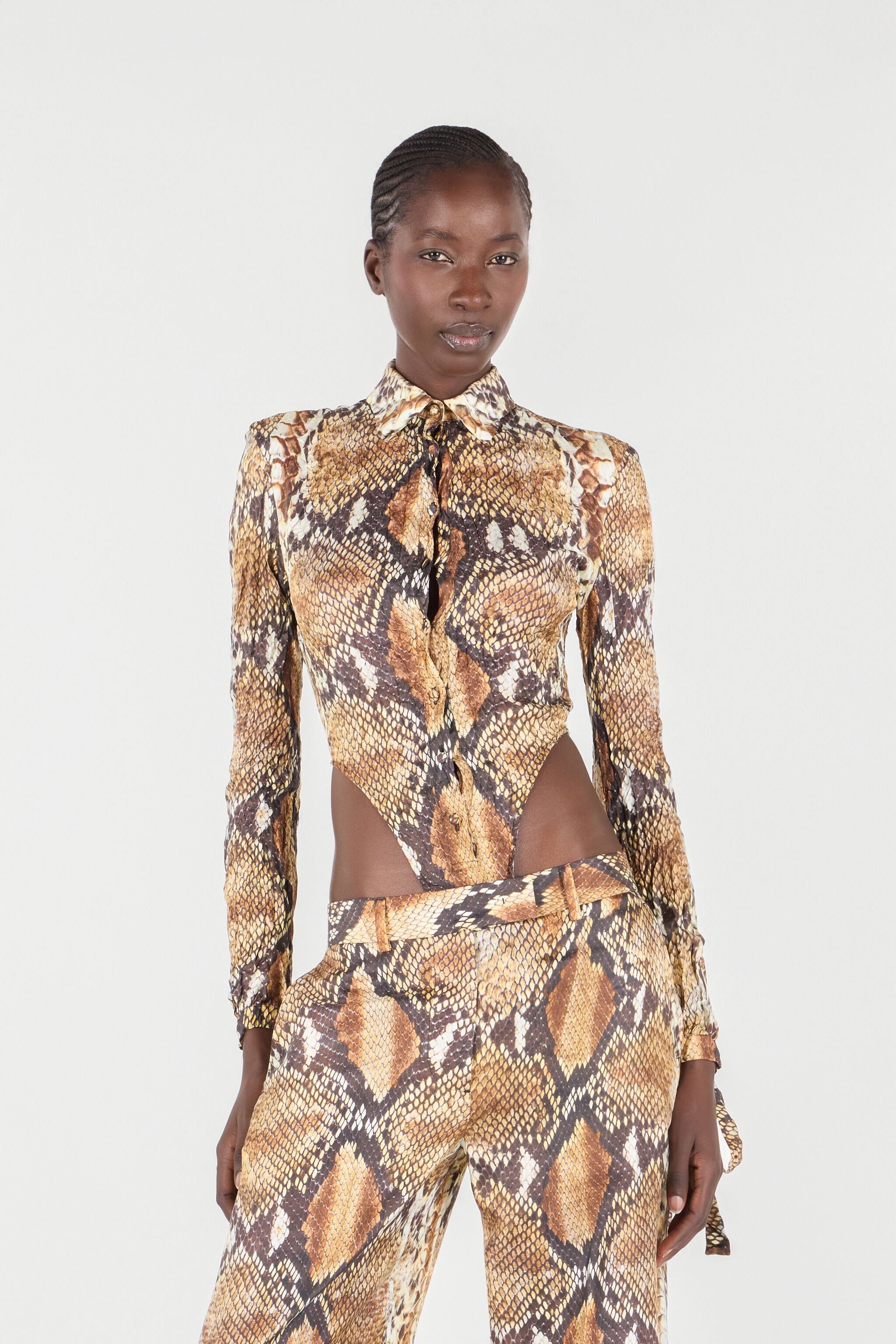 Python Print Shirt Bodysuit - 3