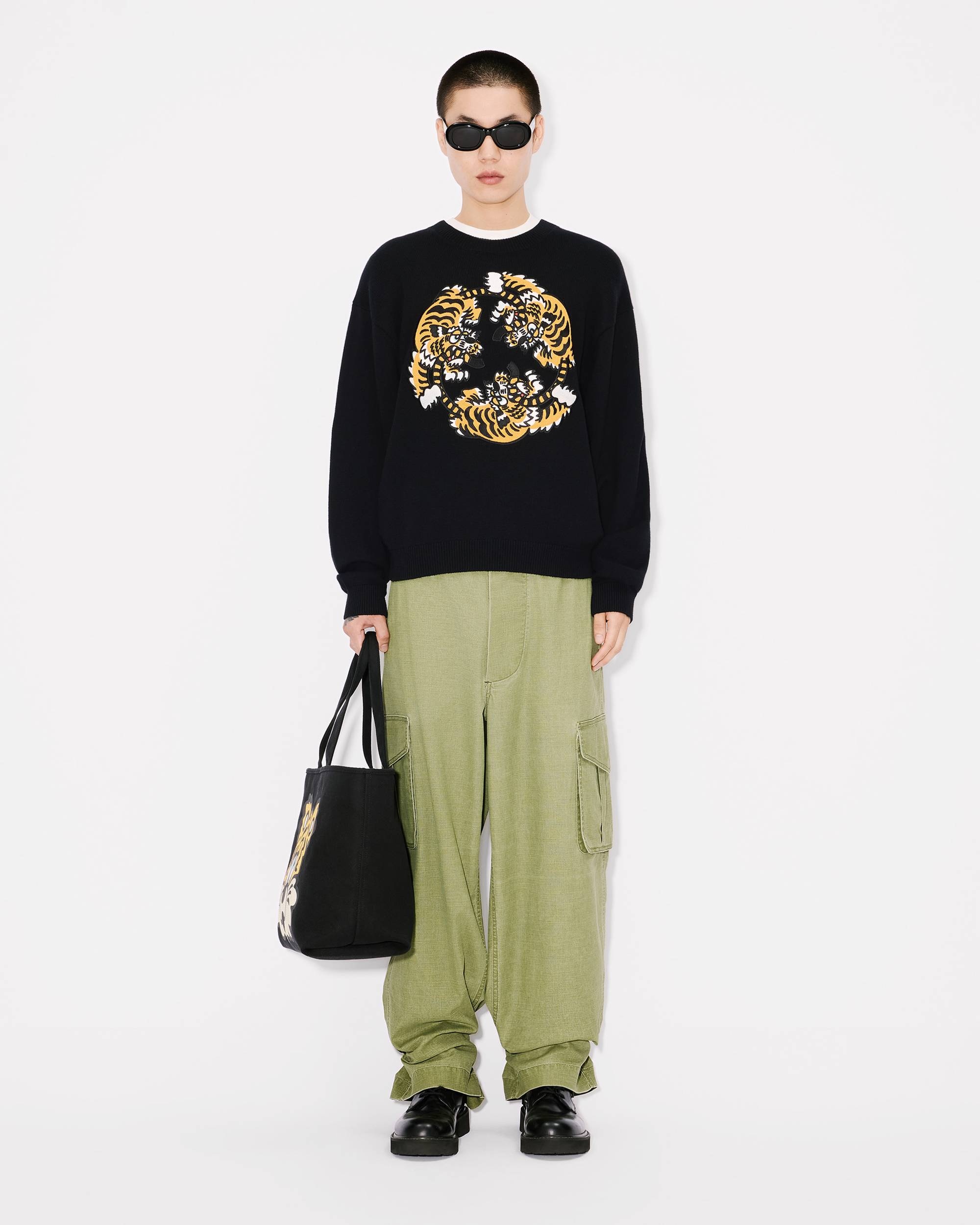 'KENZO VERDY MARKET' genderless embroidered jumper in wool and cotton - 10