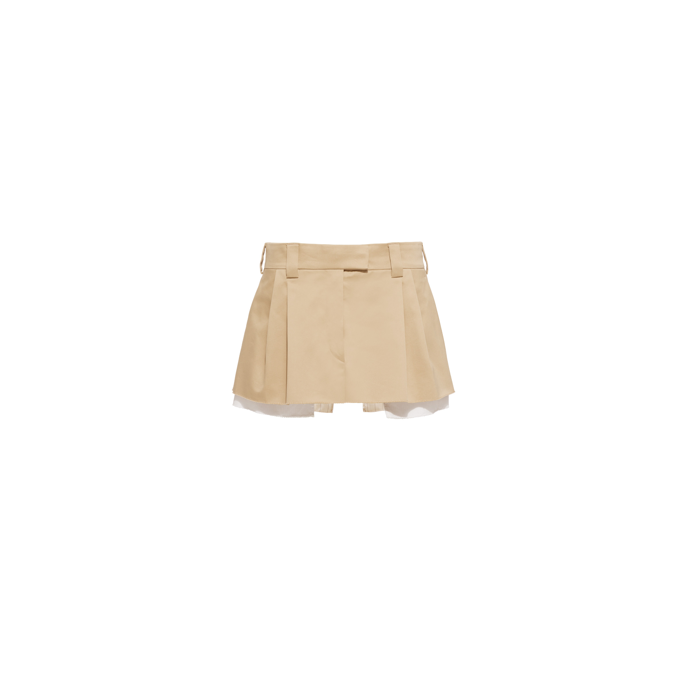 【日本入手困難】Chino miniskirt with embroidered logo Miu Miu Chino miniskirt with embroidered logo | REVERSIBLE