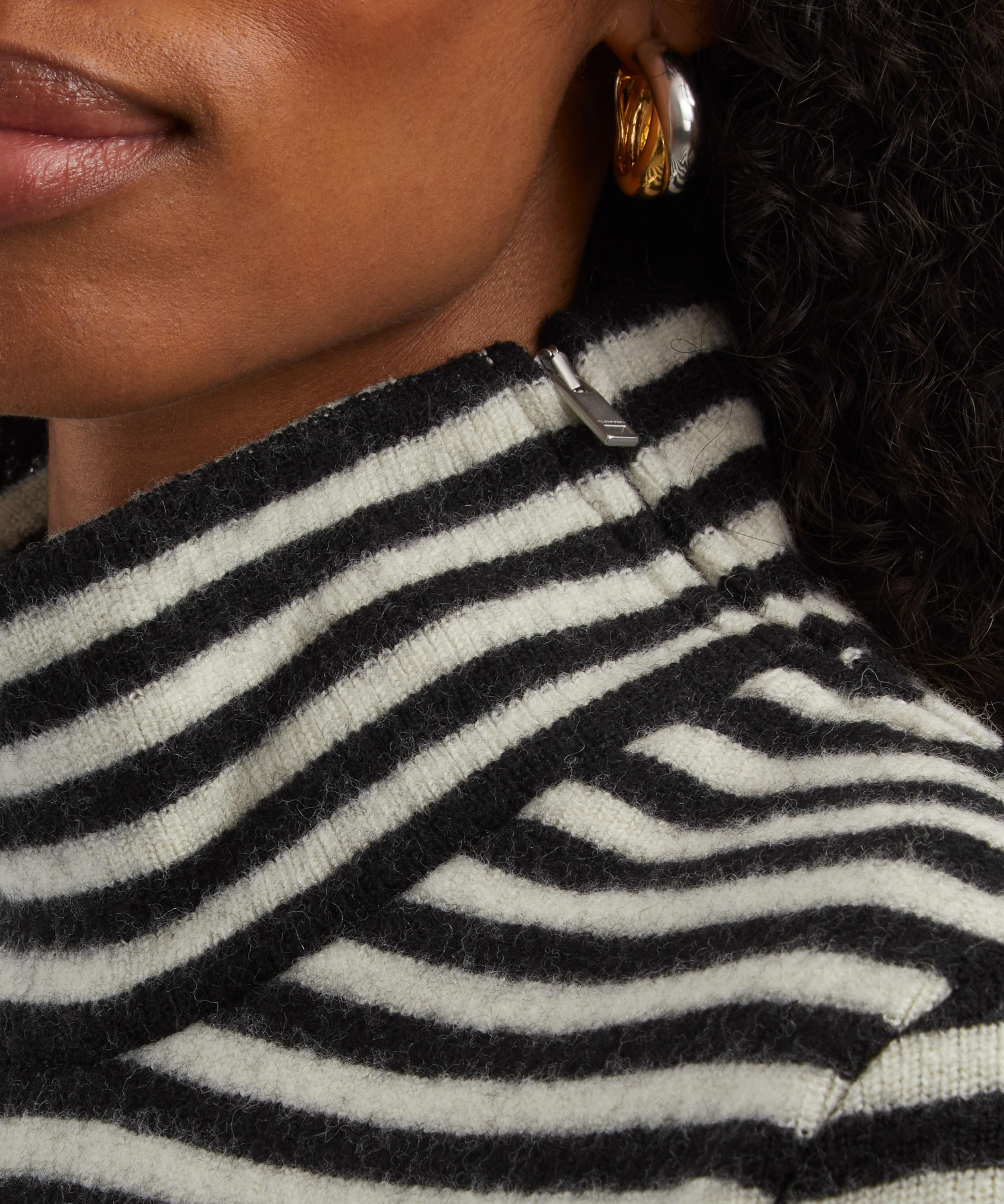 Logo Striped Turtleneck Jumper - 5