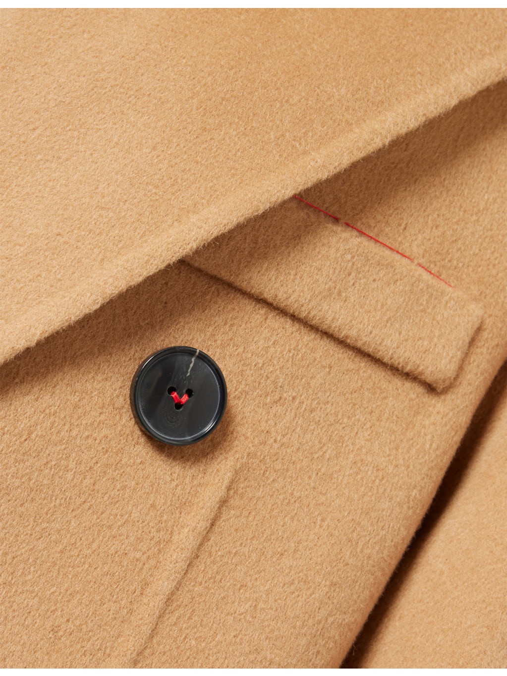 Double Faced Peak-Lapels Wool And Cashmere Coat - 6