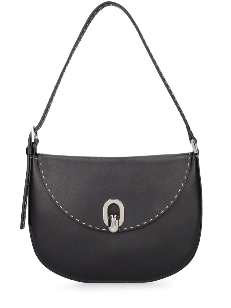 Small Tondo studded leather hobo bag - 1