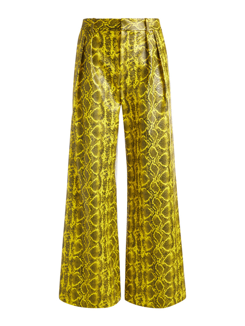 ERIC VEGAN LEATHER SNAKE PRINT PANT 6