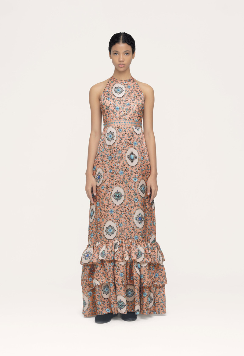 Agua by Agua Bendita Magnolia Cofre Maxi Dress outlook