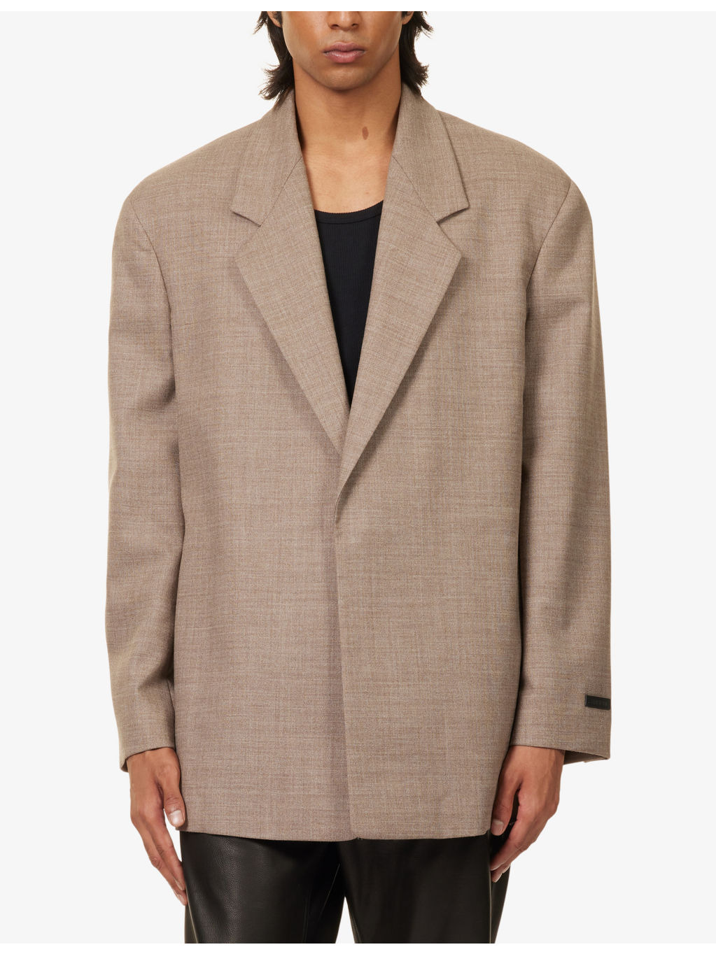 Notch-Lapel Single-Breasted Wool Blazer - 3