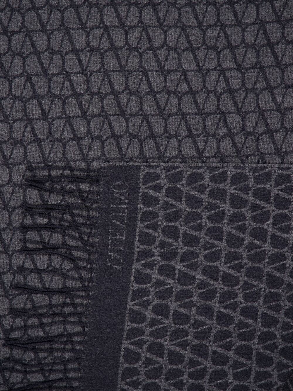 wool-cashmere scarf - 2