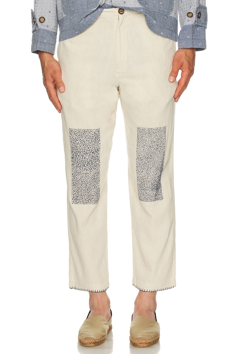 Kantha Knee Cap Pants - 3