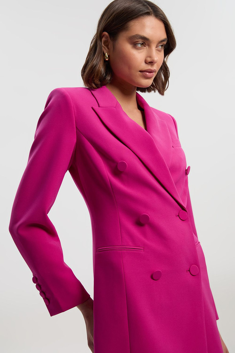 KAREN MILLEN Petite Polished Tailored Double Breasted Blazer Mini Dress outlook