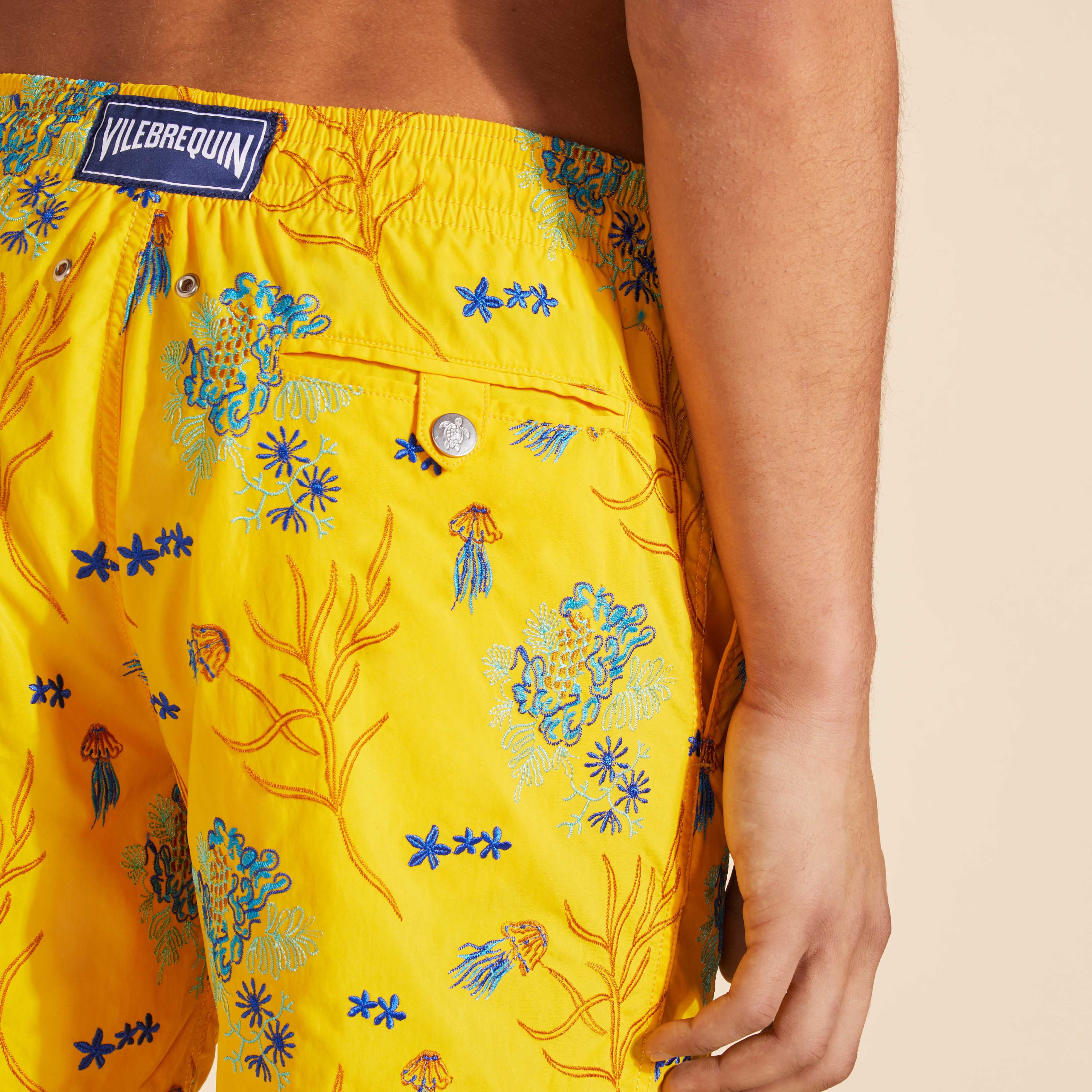 Men Swim Trunks Embroidered Medusa Flowers - Limited Edition - 4