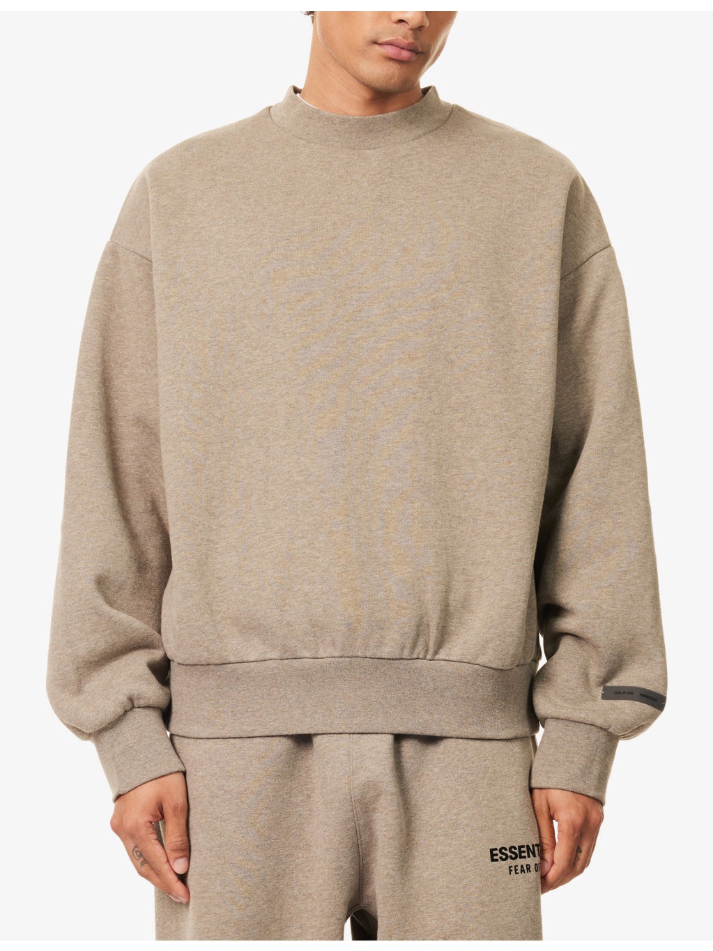 Logo-Embellished Crewneck Cotton-Blend Jumper - 3