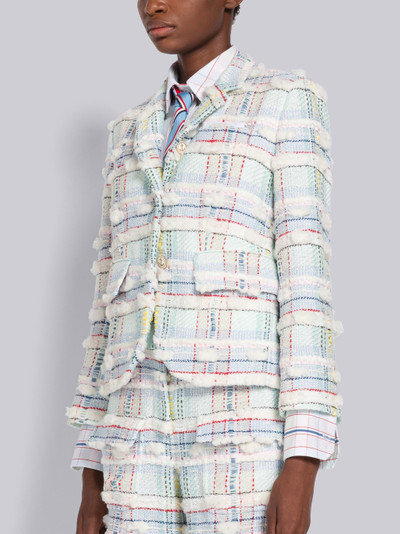 Thom Browne Madras Pouf Tweed High Armhole Sport Coat outlook