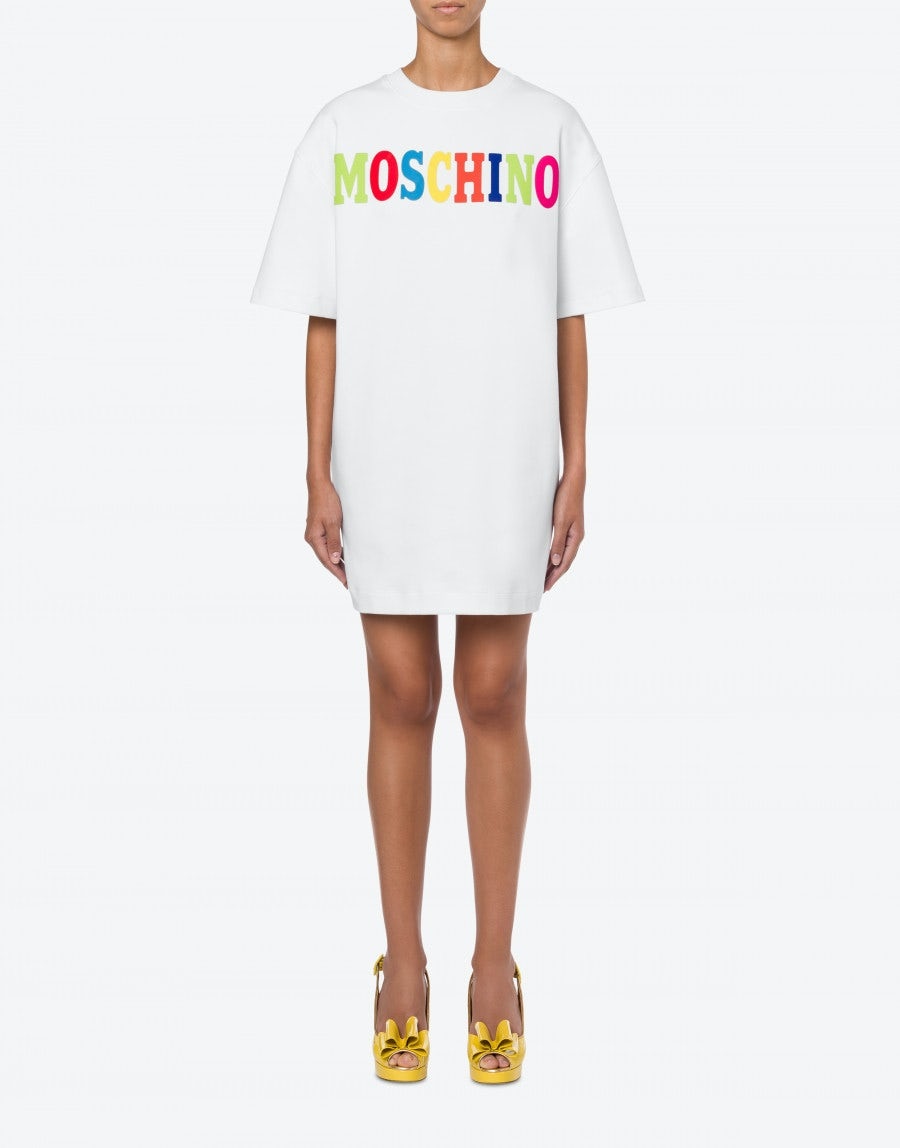 MULTICOLOR LOGO INTERLOCK JERSEY DRESS - 2