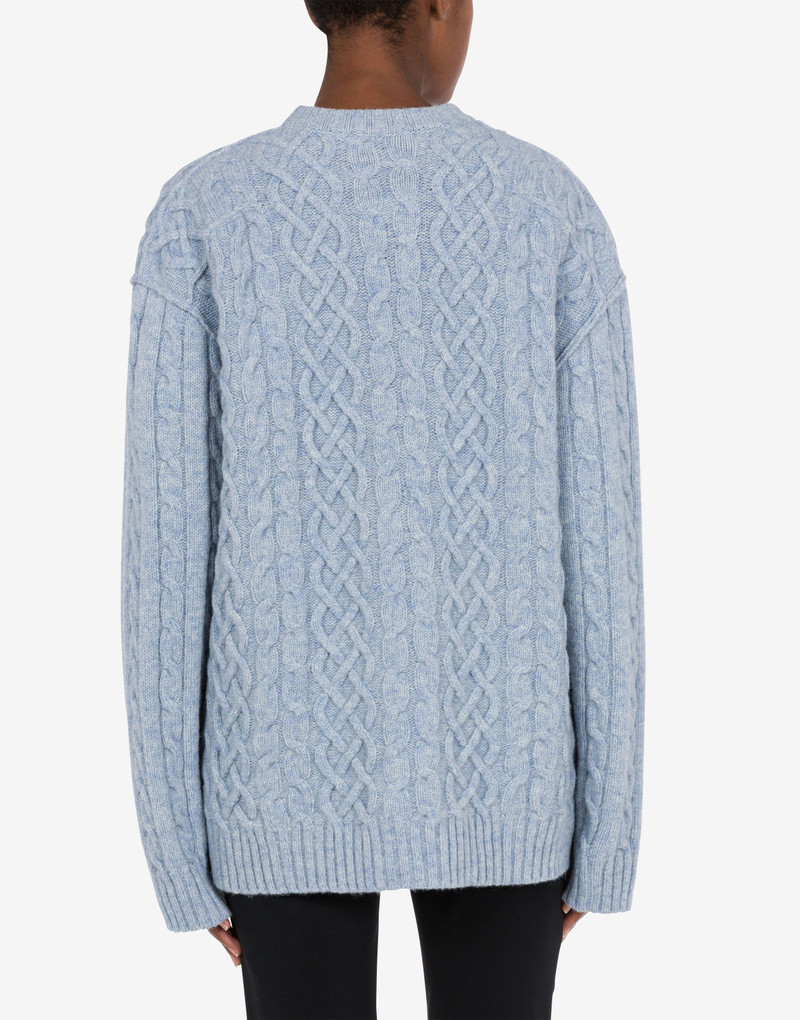 OVERSIZE PULLOVER IN SHETLAND GOLDEN M 3