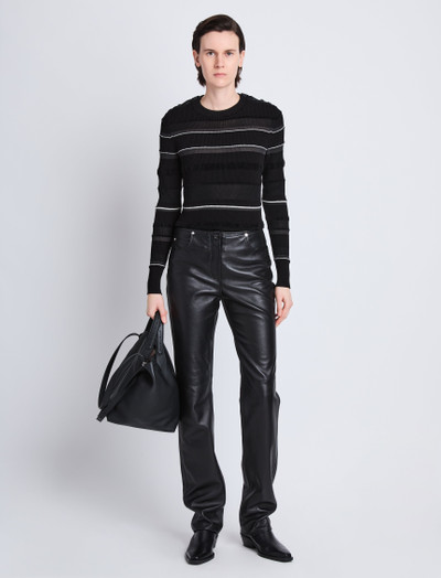 Proenza Schouler Judy Sweater in Textured Striped Knit outlook