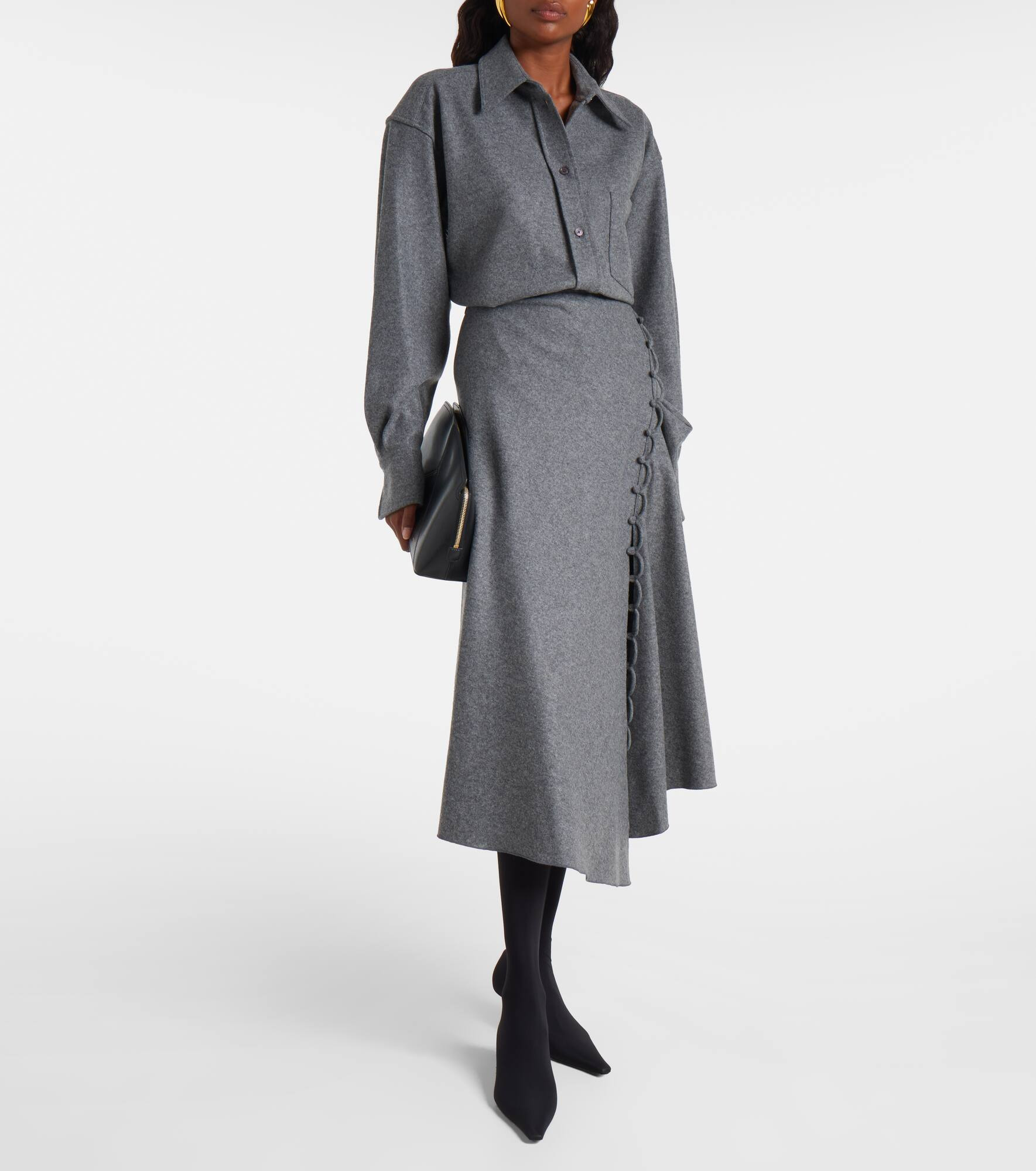 Wool and cashmere shirt - 2
