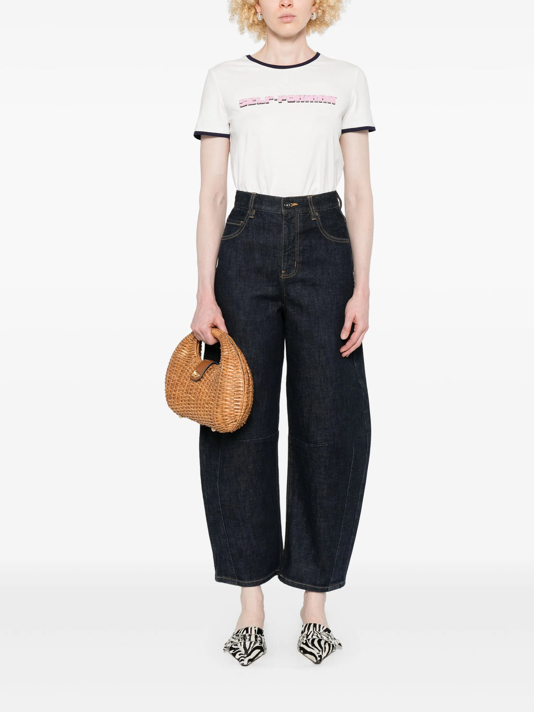 Indigo Barrel Leg Jeans - 2