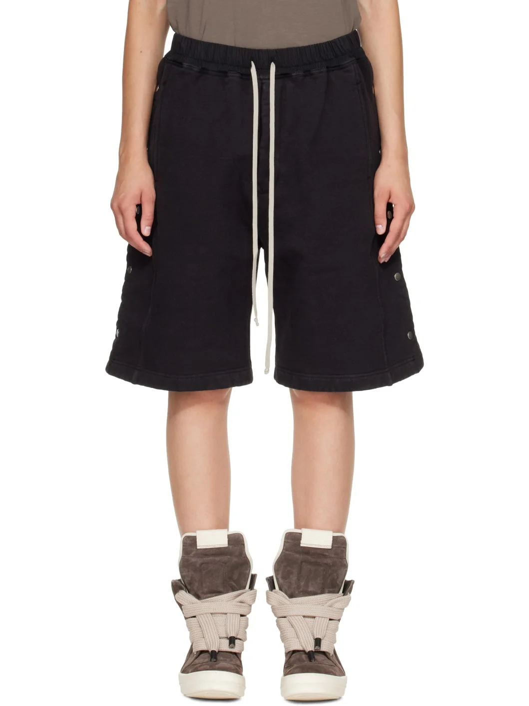Black Tower Pusher Shorts - 1