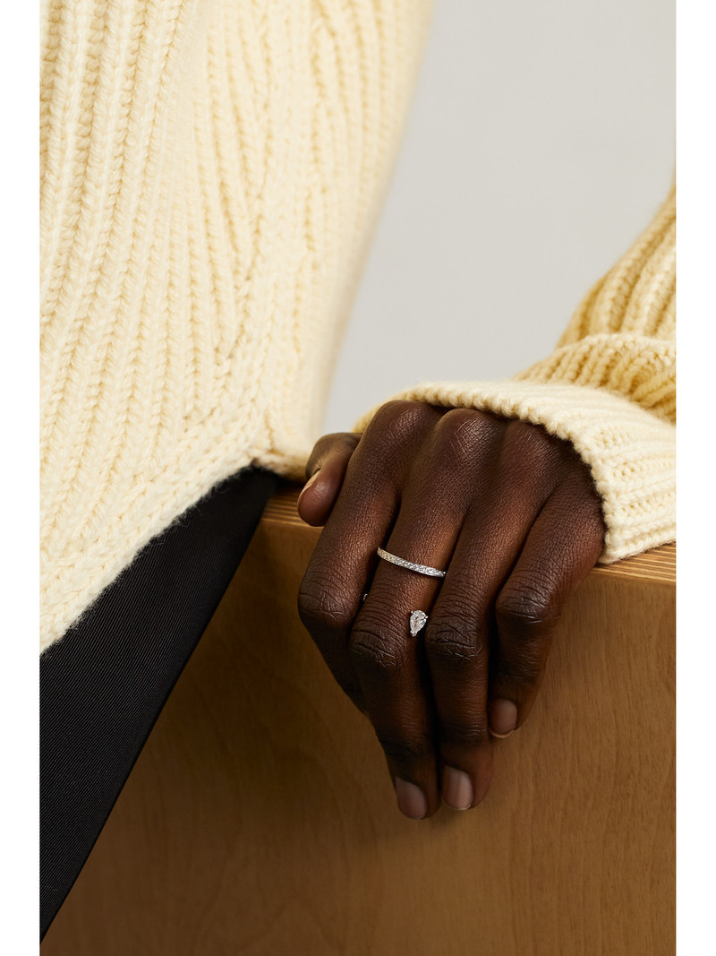 REPOSSI Serti Sur Vide 18-karat White Gold Diamond Ring outlook