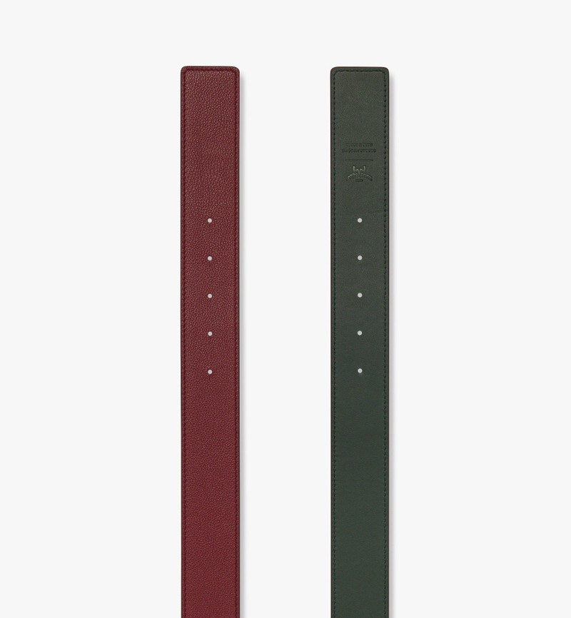 Claus Fluted M Reversible Belt 1.5” in Embossed Leather 3