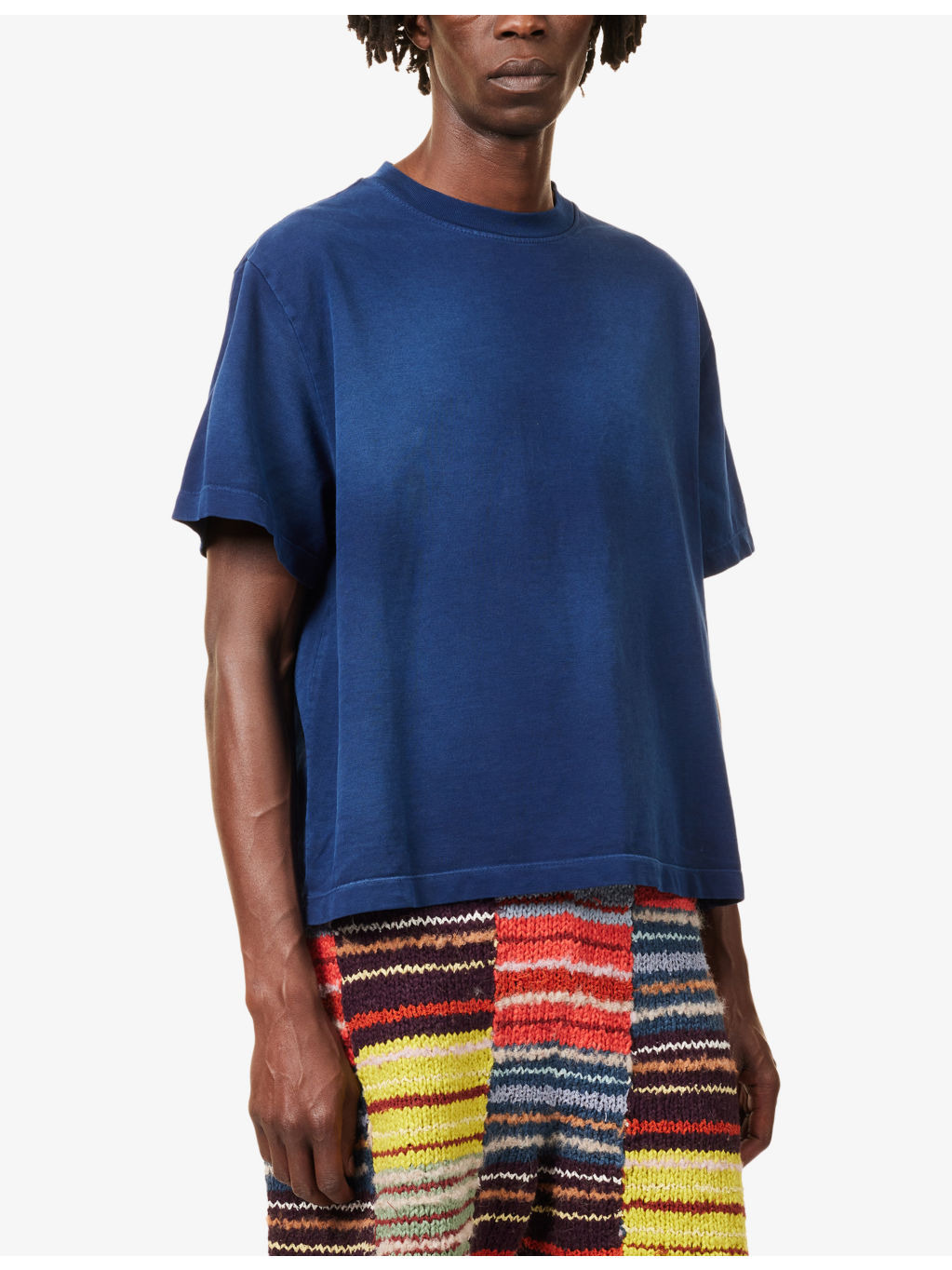 Oversized Sun-Bleached Cotton-Cashmere Blend T-Shirt - 3