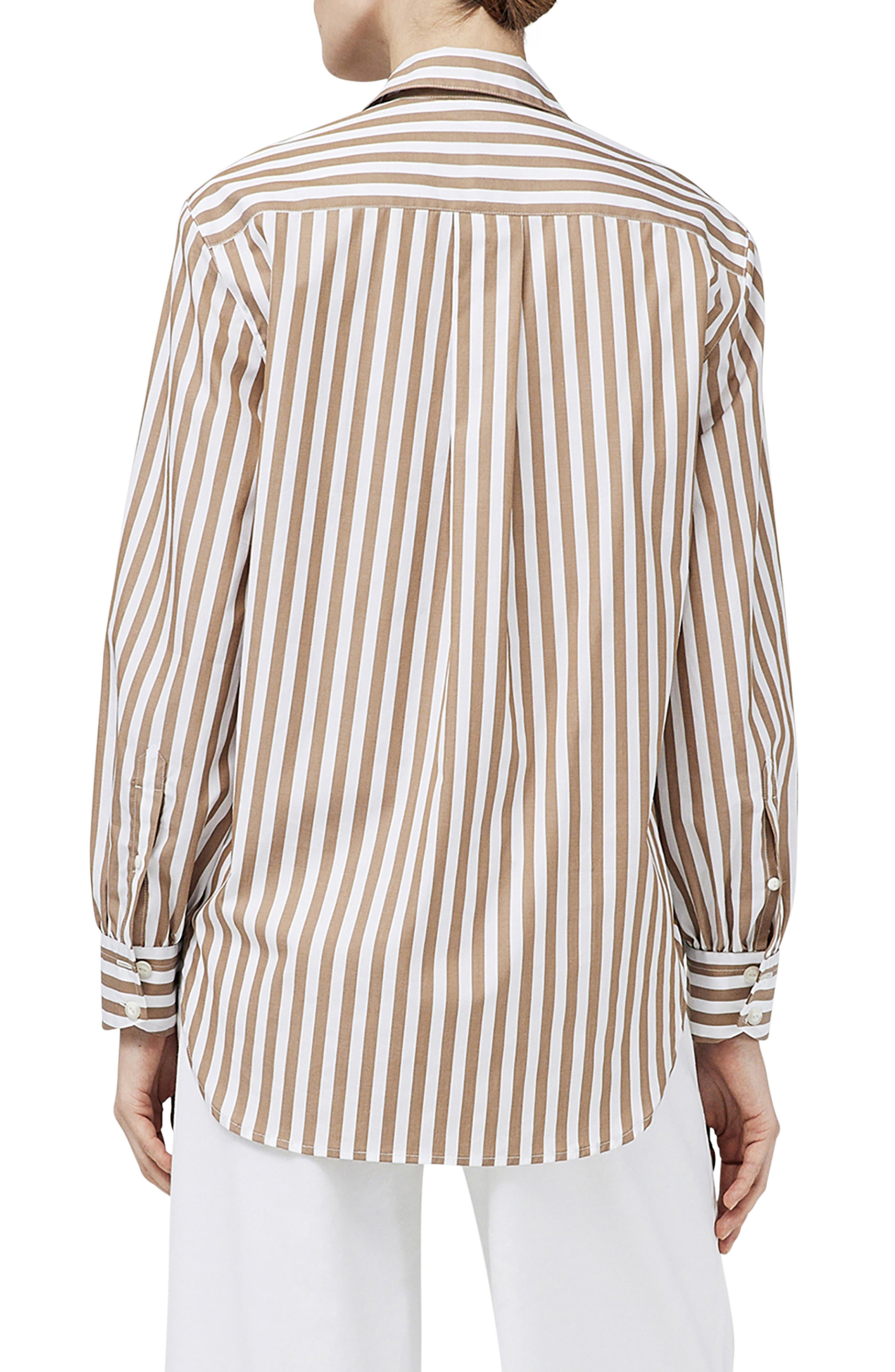 Maxine Stripe Cotton Button-Up Shirt - 2