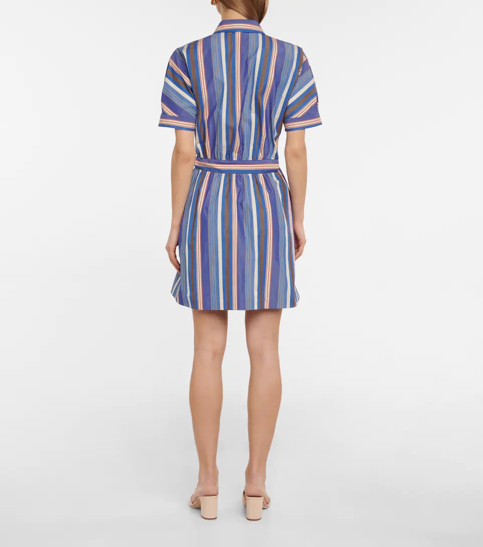 Miranda striped cotton minidress - 3