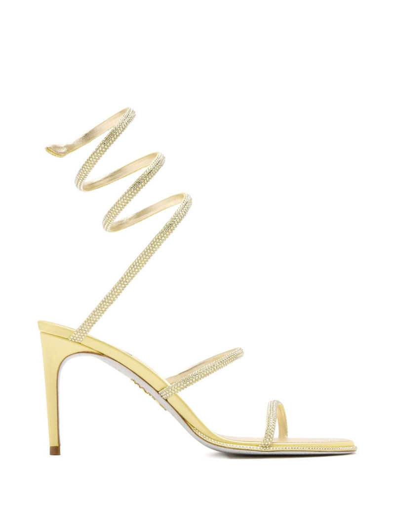 Cleo strass spiral heeled sandals 1