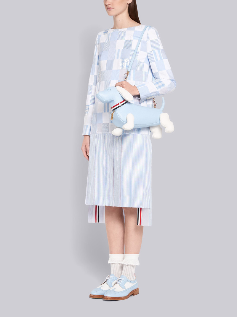 Light Blue Pebbled Mini Hector Bag 6