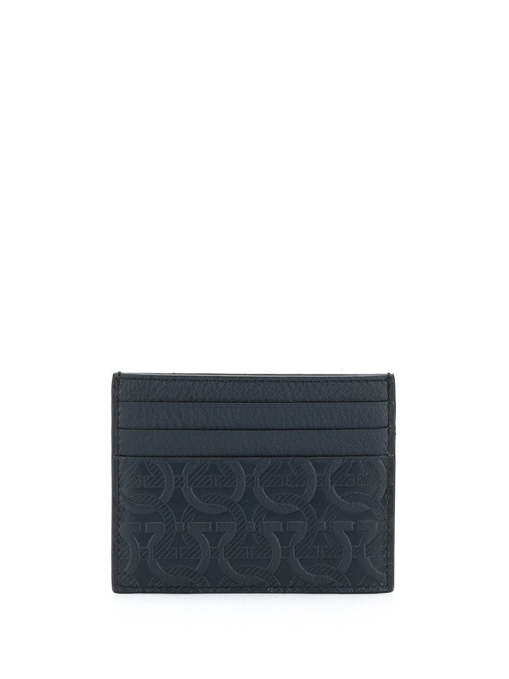 Gancini-embossed cardholder - 1