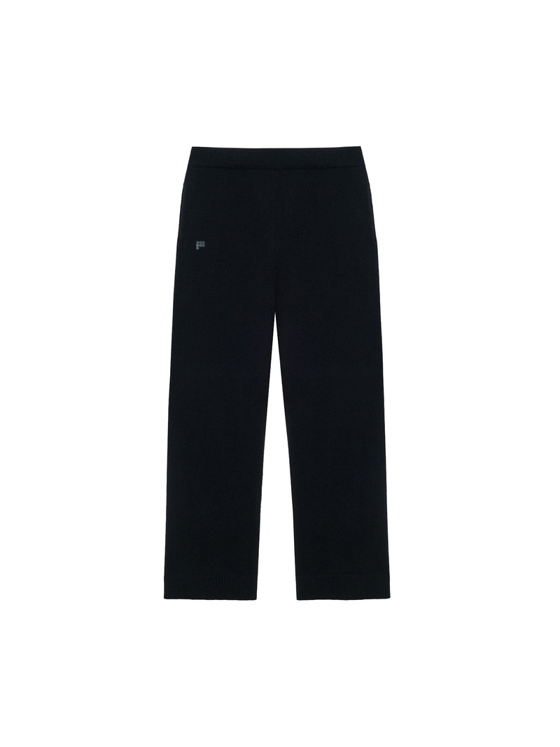 Archive Mens Recycled Cashmere Loose Track Pants - Black 1