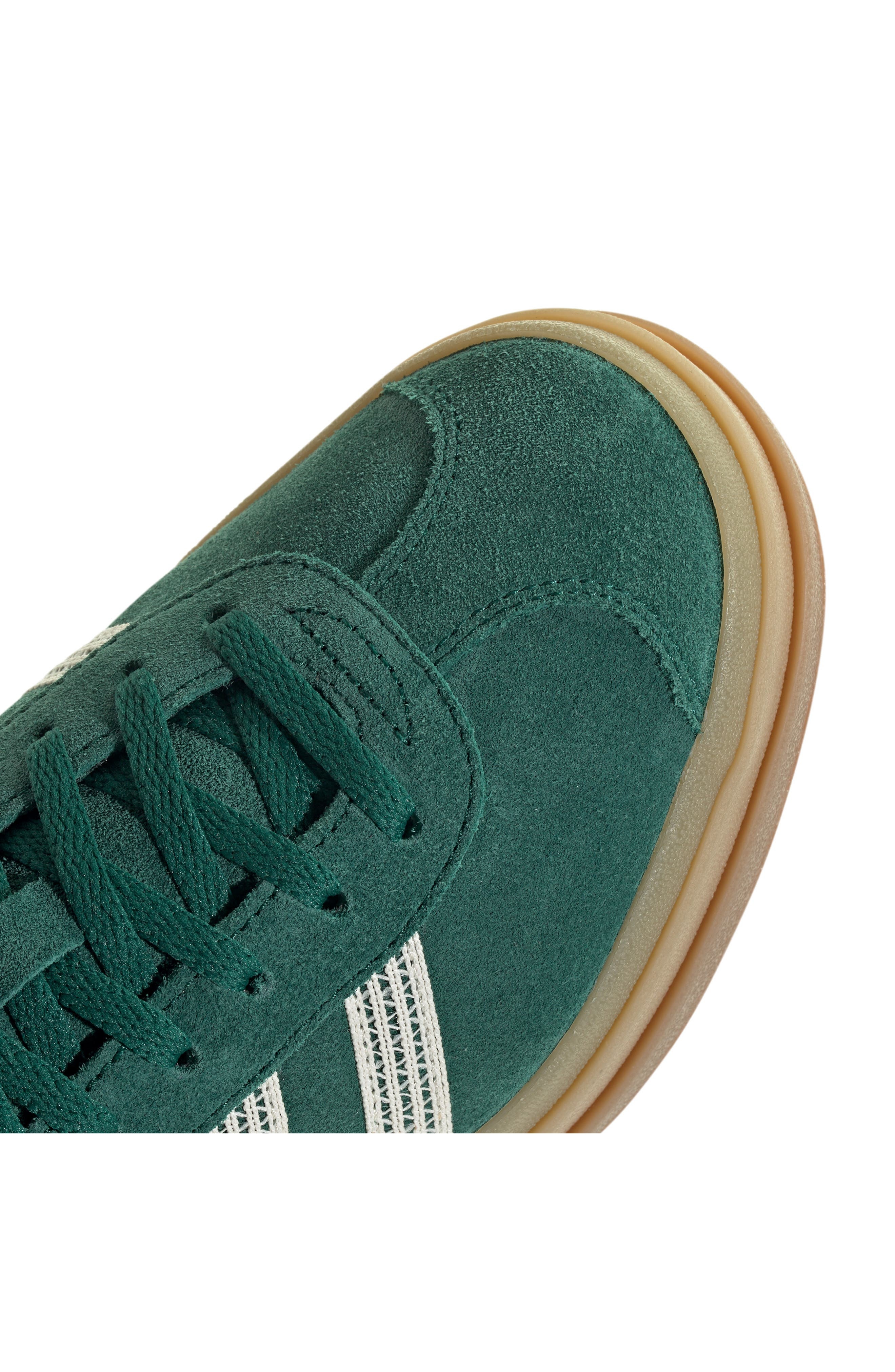 adidas Gazelle Bold Platform Sneaker in Collegiate Green/white/Gold at Nordstrom - 8