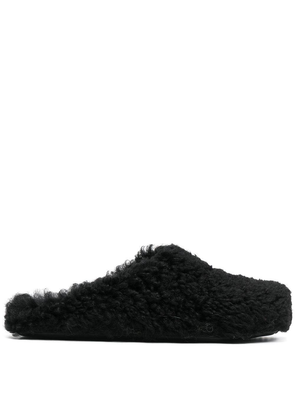 shearling slip-on mules - 1