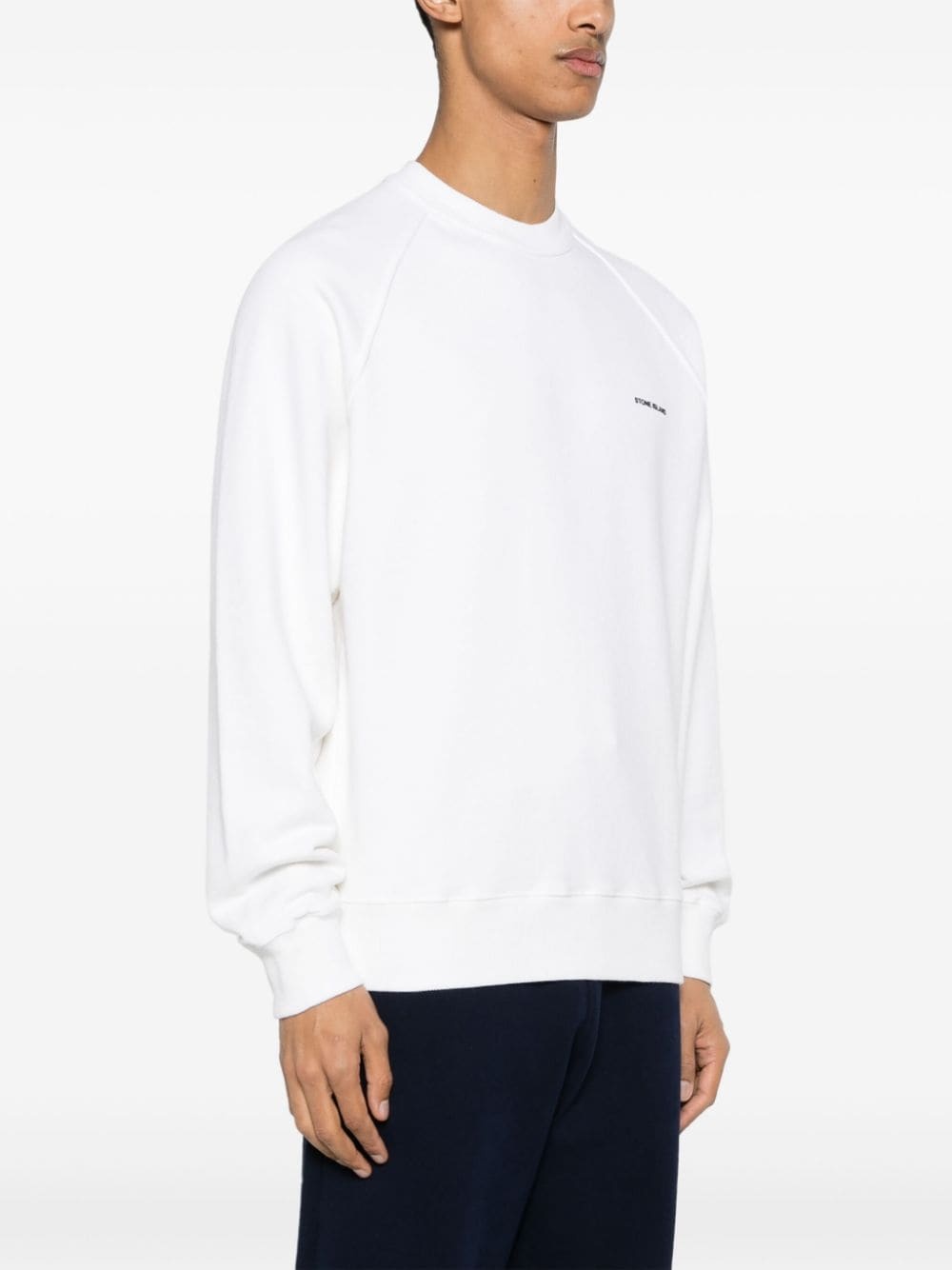 logo-print cotton sweatshirt - 3